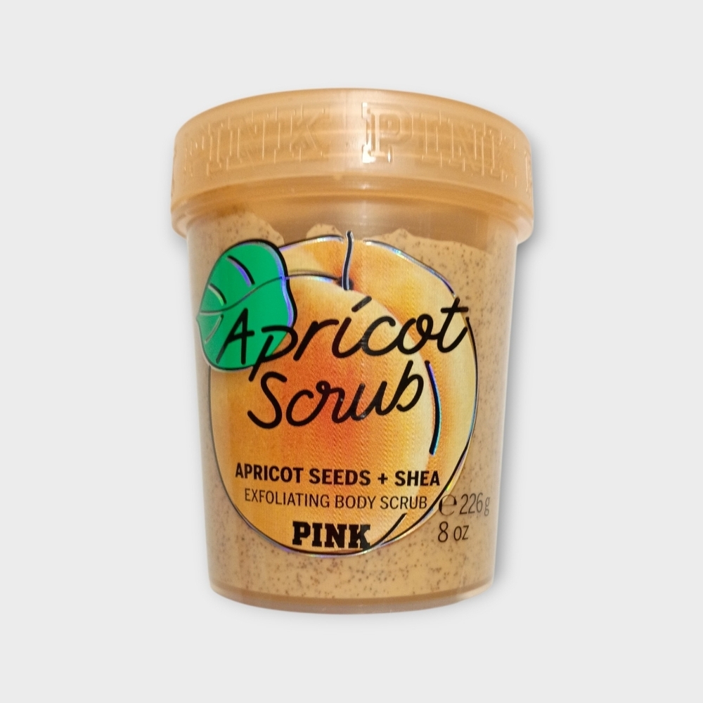 VS PINK Limited Edition Apricot Seed Exfoliating Body Wash Scrub 8 Oz NEW
